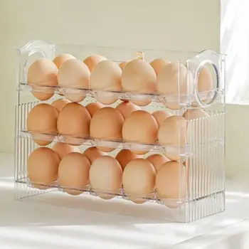 Sağlam Dönebilen Çevre Dostu Buzdolabı Kapı Yumurta Saklama Kabı Kullanımlık Yumurta Tutucu Ev Gereçleri