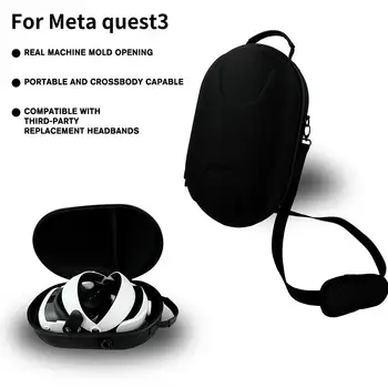 Yeni VR Aksesuarları Taşınabilir EVA Seyahat Askısı Meta Quest 3 Kılıf Koruyucu Taşıma Çantası Omuz Askısı İle Meta Qu X3D2
