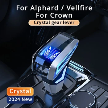 LED kristal vites kafa topuzu Kolu Toyota Alphard Crown Vellfire İçin