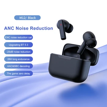 Kablosuz kulaklık Bluetooth Uyumlu 5.3 Kulaklık Aktif Gürültü Önleyici mikrofonlu kulaklık Kulaklık akıllı telefon laptop için