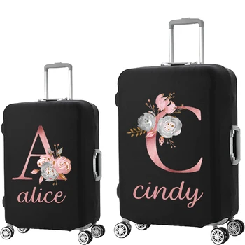 Özel Ad Bagaj Kapağı için 18-28 İnç Moda Bavul Kalın Elastik Toz Torbaları Seyahat Aksesuarları Bagaj Koruyucu Kılıf