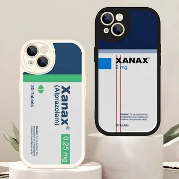 XANAX Chill Hap Telefon Kılıfı Kuzu Derisi İphone 14 Pro 11 13 12 Mini X Xr Xs Max 7 8 Artı Se 2020 Silikon arka kapak