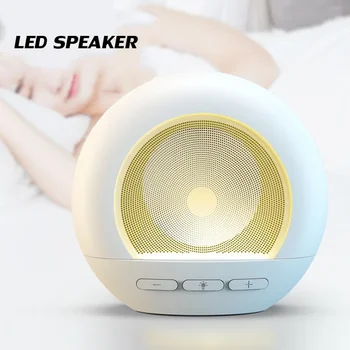 Bluetooth hoparlör Mini ev masaüstü küçük gece lambası kartı Stereo yüksek sesle