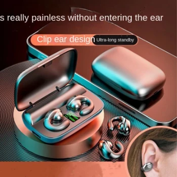 2023 YENİ Kemik İletim Bluetooth Kulaklıklar Açık Kulak Klipsi kablosuz kulaklıklar Huawei Mate 40 Samsung Galaxy A32 XiaoMi POCO