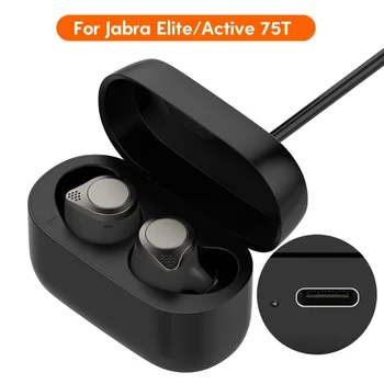 Kulaklık için Kablosuz Şarj Durumda Jabra Elite75T / Aktif 75T USB kablosu Bluetooth uyumlu Kulaklık Uygun Kutu