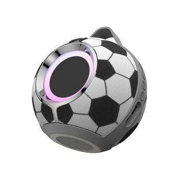 Kablosuz Bluetooth futbol şekilli hoparlör RGB renkli ışıklar ile taşınabilir şok edici bas HiFi Stereo Soundbox Caixa De Som