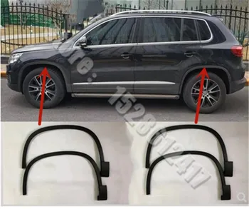Araba Styling için Volkswagen Tiguan L 2017-2019 ABS Araba Tekerlek çamurluk genişletici Tekerlek Uzatma Tekerlek Kemerleri Plastik trim
