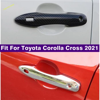 Toyota Corolla İçin Fit Çapraz 2021 - 2023 Yan Kapı Çekme Kapı Tokmağı Kolu Yakalamak Koruma Kapakları Kapak Trim Dış Aksesuarlar