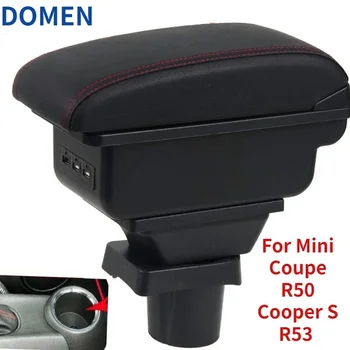 Mını Coupe için R50 Cooper S R53 kol dayama kutusu MINI Cooper için R50 R52 R53 R56 R57 R58 Araba Kol Dayama iç saklama kutusu Güçlendirme