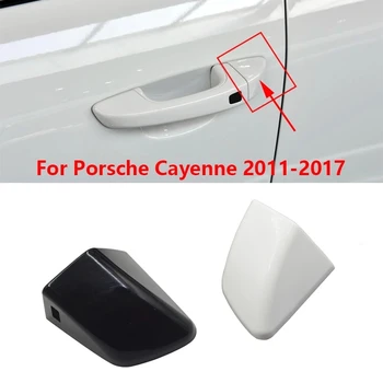 1x Siyah Plastik Sol Kapı Kolu Kilit Silindir Kapağı Siyah Porsche Cayenne 2011-2017 İçin 95853187900G2X Araba Yerine