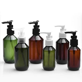 100ml 150ml 200ml Şampuan Losyon pompa şişeleri Kozmetik yeşil Ambalaj Şişesi Sıvı Dağıtıcı Şişe Sabun Pompası Duş Jeli