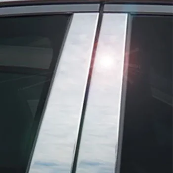 6 adet Araba Kapı Pencere Pillar Mesajları ayar kapağı Sticker Krom BC Sütun Çıkartmalar Citroën C4 (C41) 2021 2022 2023