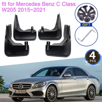 Mercedes Benz C Sınıfı için W205 2015 2016 2017 2018 2019 2020 2021 Çamurluklar Çamurluklar Splash Muhafızları Çamurluk Çamurluk Aksesuarları
