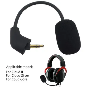 Yeni Yedek Oyun Mikrofon 3.5 mm Mikrofon Hyperx II oyun kulaklıkları Kulaklıklar Bükülebilir 360 Derece Köpük Kapaklı dropship