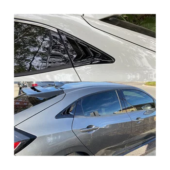 Honda Civic Type R Hatchback 2017-2020 Arka Yan Havalandırma Penceresi Panjur Kapak Üçgen Pencere Döşeme Aksesuarları