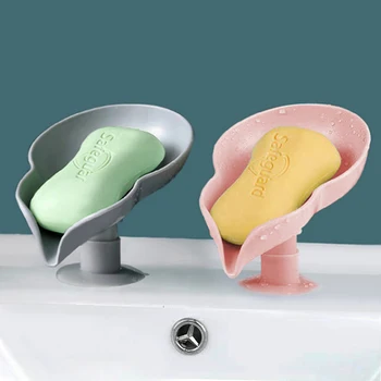 Taşınabilir Sabun Kutusu Drenaj Sabunluk Kutusu Kabak Şekli çamaşır sabunu Bulaşık Enayi Sünger Saklama Tepsisi Kutusu Banyo Duş Malzemeleri
