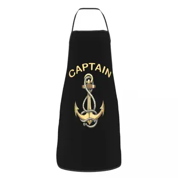 Unisex Denizcilik Kaptan Çapa Önlük Önlük Yetişkin Kadın Erkek Şef Tablier Mutfağı Pişirme Mutfak Denizci Macera Bahçe