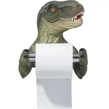Duvara Monte tuvalet kağıdı rafı Dinozor Tasarım rulo kağıt havlu tutucu Tuvalet Banyo için