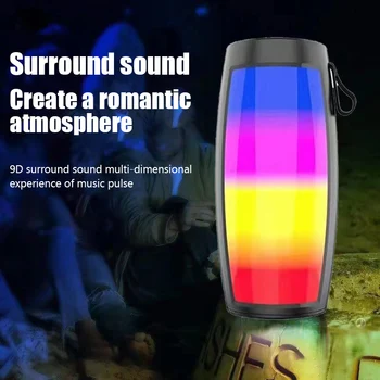 Kablosuz bluetooth hoparlörler güçlü taşınabilir Soundbox Subwoofer araba ses bas TF kart U Disk oynatma hoparlör LED ışıkları ile