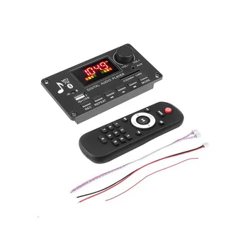 Renkli Ekran MP3 Çalar Dekoder Kurulu 2X40W Amplifikatör Çağrı Kayıt BT Araba FM Radyo Modülü Desteği TF USB AUX 3.5 WAV